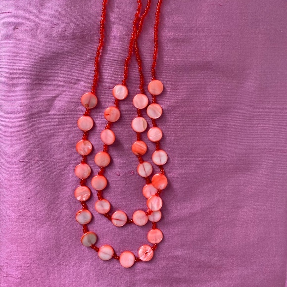 Red Costume Jewelry Necklace - Perfect for any Vacation Trip - Picture 2 of 4